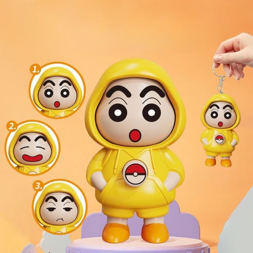 Face Changing Viral Shin-chan Key Chain