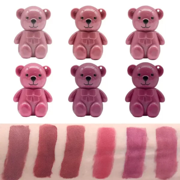 Teddy Bear Keychain with Premium Hidden Lipstick [Pack of 3]